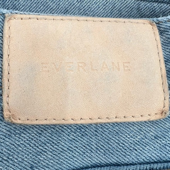 Everlane The 90's Cropped Distressed Button Fly Cheeky Jean Size 25 Women’s - Picture 4 of 7